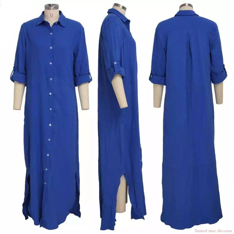 Everything Maxi Shirt Dress