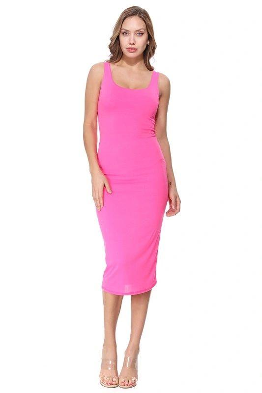 Sunny Day Dress - Hot Pink