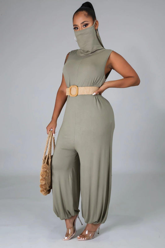 Jeannie Me Jumpsuit - Olive