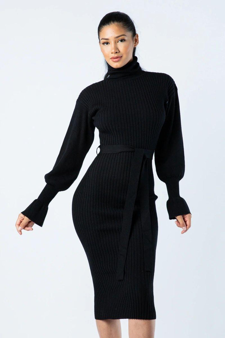 Bell-Aire Dress-Black