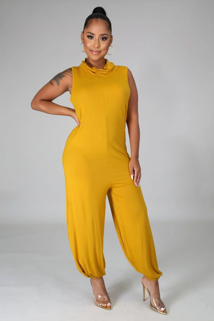 Jeannie Me Jumpsuit - Mustard