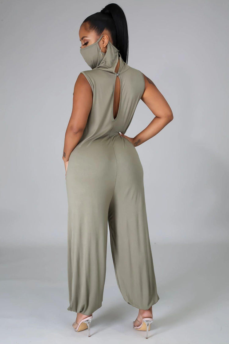 Jeannie Me Jumpsuit - Olive