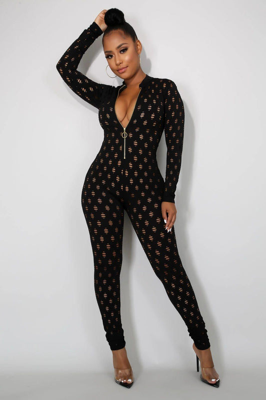 wHole Snack Jumpsuit - Black