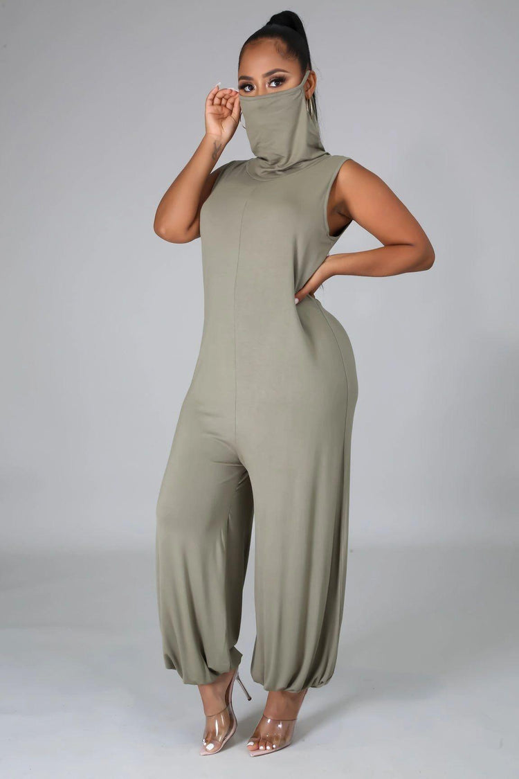 Jeannie Me Jumpsuit - Olive