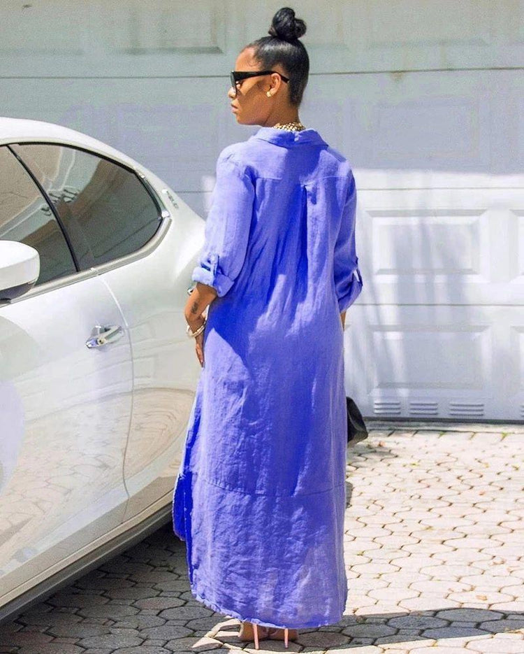 Everything Maxi Shirt Dress