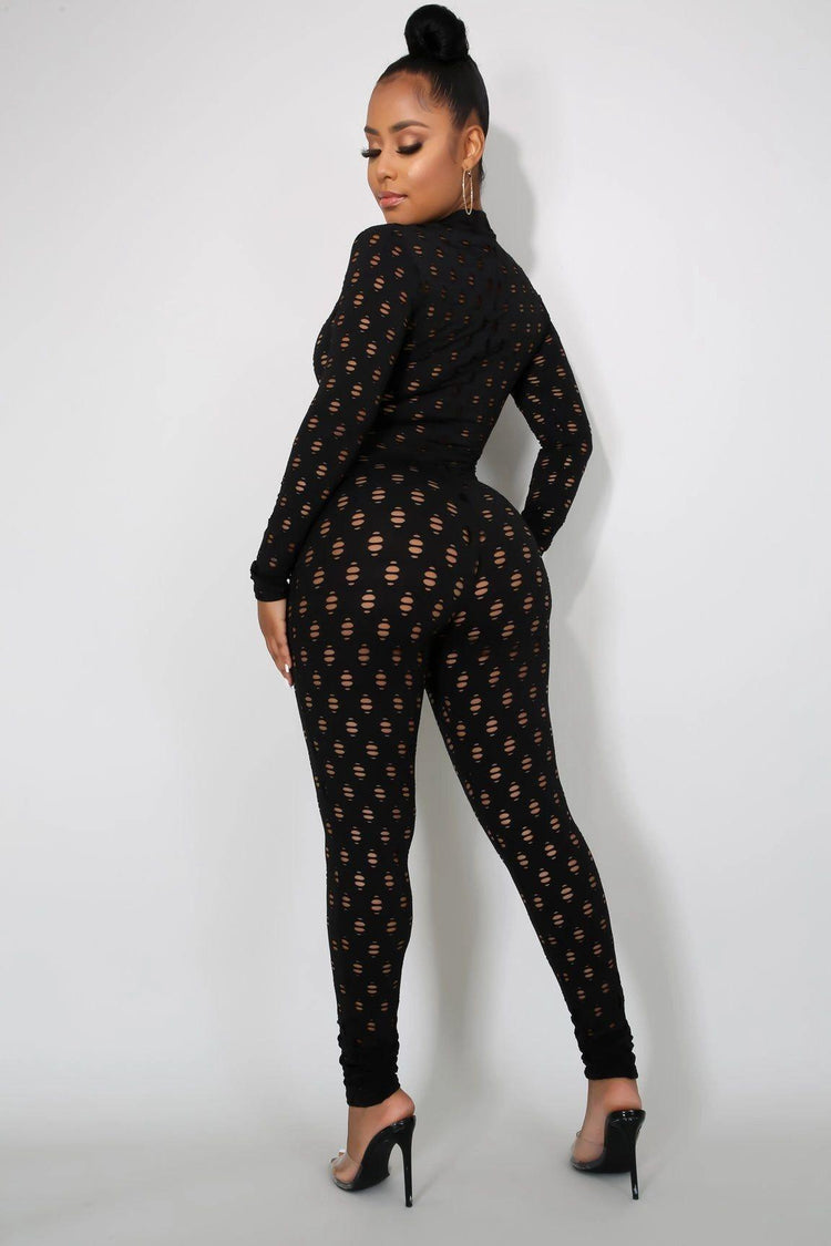 wHole Snack Jumpsuit - Black