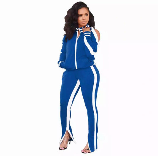 Brush'Em Off Jogsuit - Blue