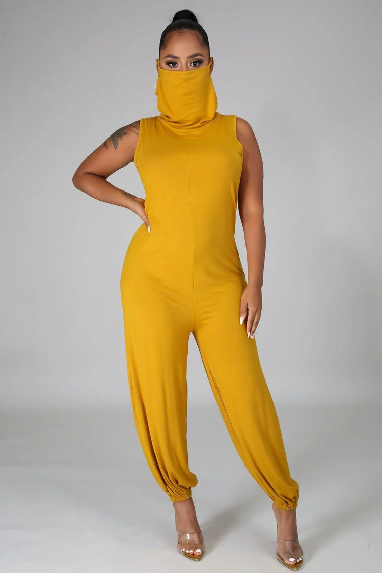 Jeannie Me Jumpsuit - Mustard