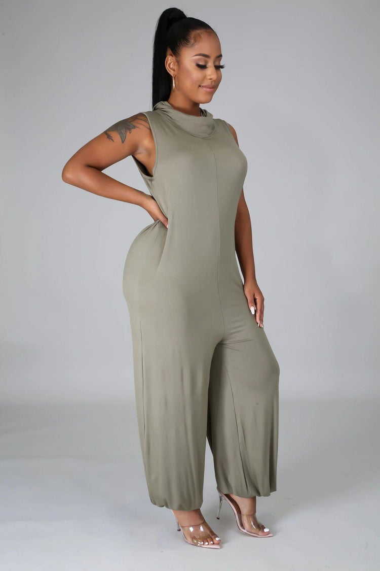 Jeannie Me Jumpsuit - Olive