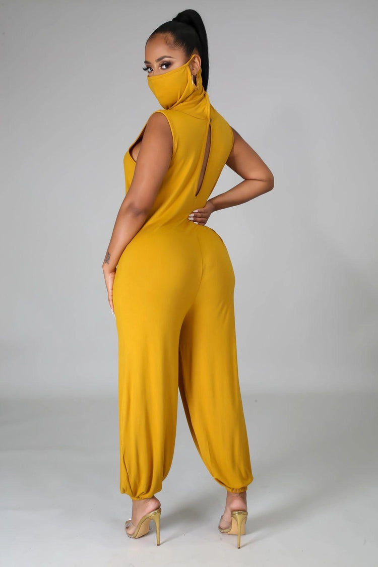 Jeannie Me Jumpsuit - Mustard