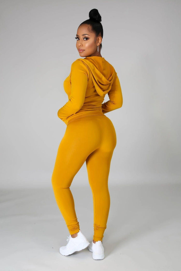 Living Life Legging Set - Mustard