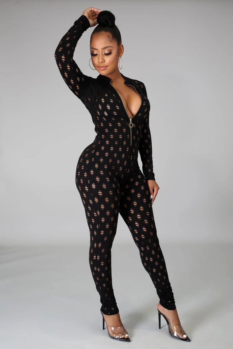 wHole Snack Jumpsuit - Black