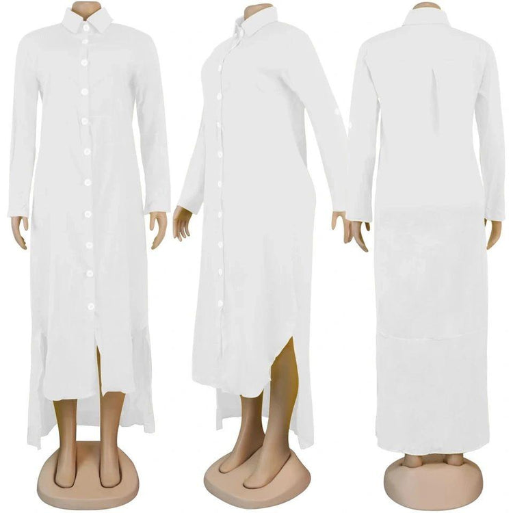 Everything Maxi Shirt Dress