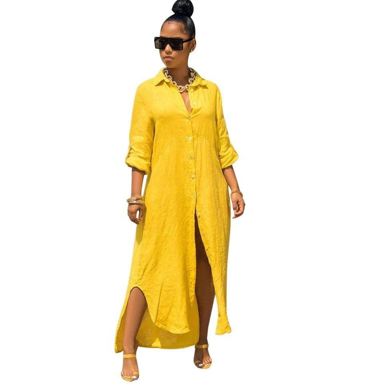 Everything Maxi Shirt Dress