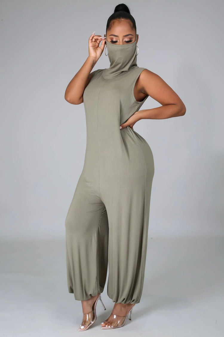 Jeannie Me Jumpsuit - Olive