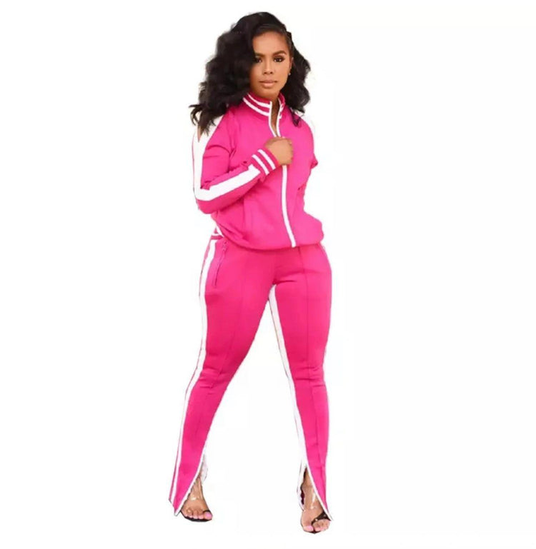 Brush'Em Off Jogsuit - Pink