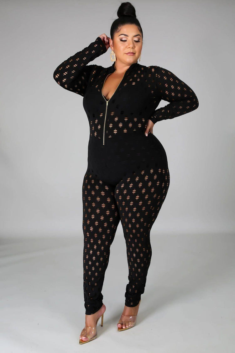 wHole Snack Jumpsuit - Black