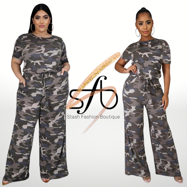 Love Camo Jumpsuit